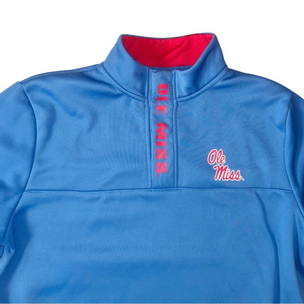 Colosseum OLE MISS REBELS powder blue pullover sweatshirt men’s size Small